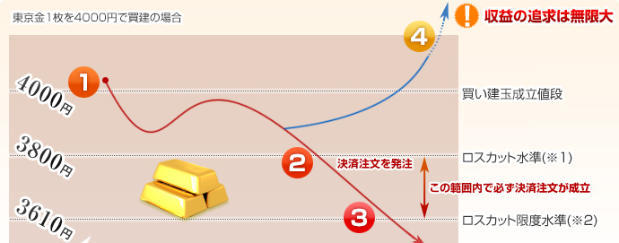 損失限定取引の例